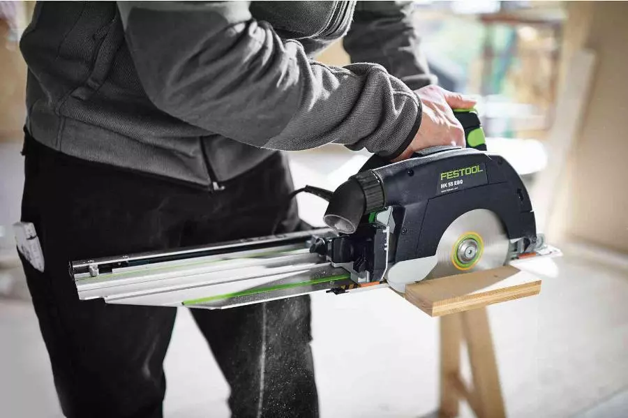 Scie Circulaire Portative FESTOOL HK 55 EB-Plus + Rail De Guidage FSK 420 Et Lame De Scie Ø 160 Mm - 576131 – Image 2