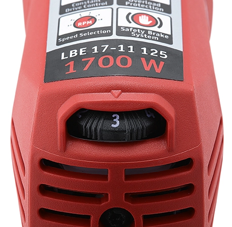 Meuleuse D’angle 1700 Watts Avec Frein + Vitesse Variable Ø125 Mm LBE 17-11 125 FLEX - Avec Accessoires - 447668 – Image 4