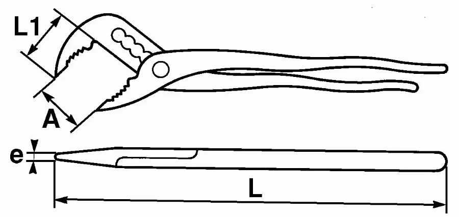 Pince Multiprise Bimatiere Superposees Avec Clip Inox Fme SAM - 20925BFME – Image 6