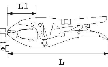 Pince Etau Type Americaine 190 Mm SAM - 21118 – Image 4