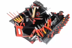 Composition Maintenance électricien Dans Caisse à Outils Tôle Bi-matière SAM - CPP67BOX