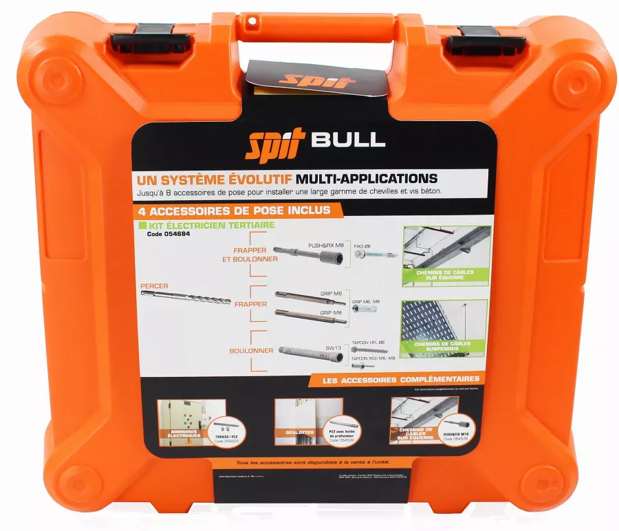 Système Chevilleur Spitbull 36V 6.2Ah Li + 6 Forets XT3 SPIT - 054682 – Image 2