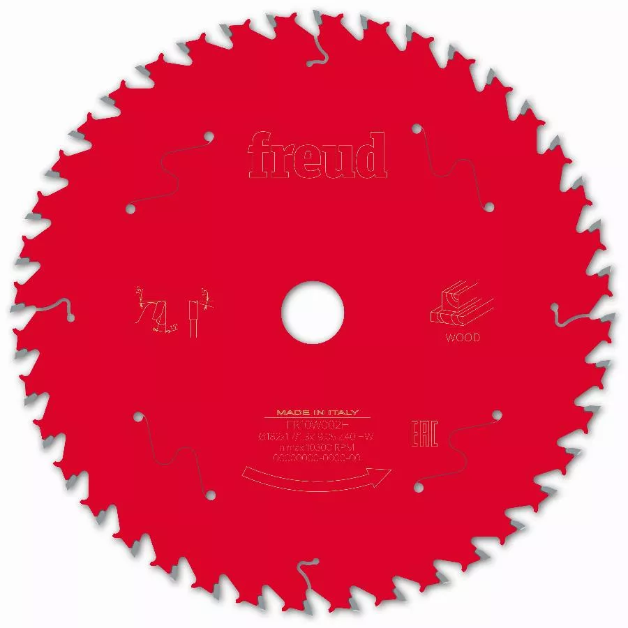 Lame Scie Circulaire Portative Filaire/sans Fil FREUD - Ø182 1,7/1,3 AL19,05 Z40 BA 15° - F03FS09701 -FR10W002H