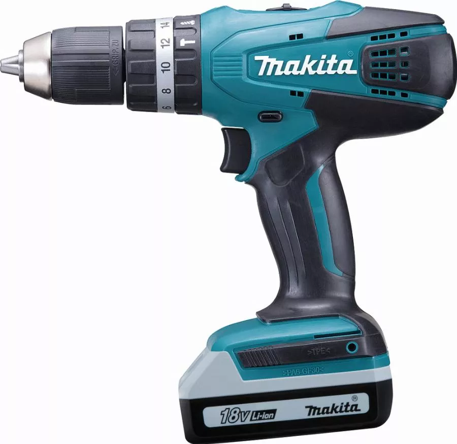 Perceuse Visseuse à Percussion MAKITA 18V Li-Ion 1.3Ah En Mallette ALU + KIT D'accessoires - HP457DWEX4 – Image 2