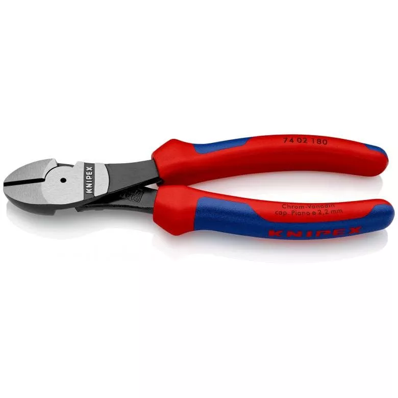 Pince Coupante De Côté KNIPEX Forte Démultiplication 180 Mm - 74 02 180