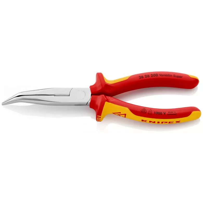 Pince Demi-ronde KNIPEX Avec Tranchant - Poignée Isolée 1000V - 26 26 200 – Image 2